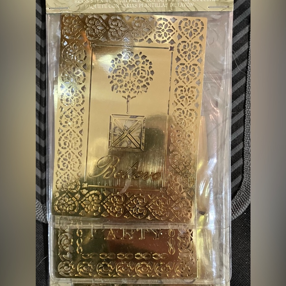 Anna Griffin 3 brass Stencils